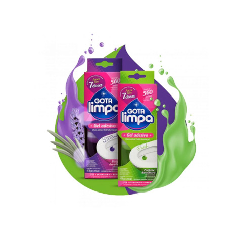 Gel Sanitário Adesivo Gota Limpa