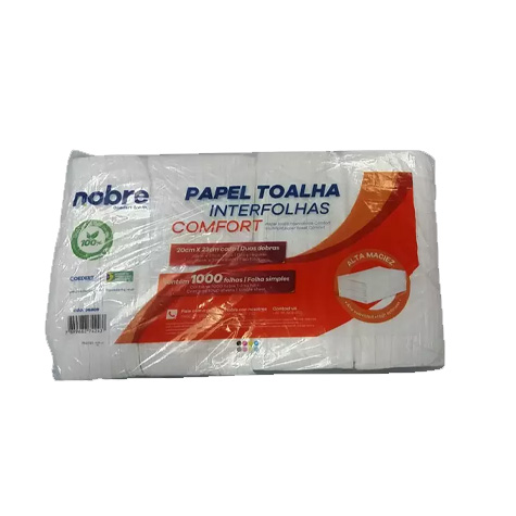 Papel Toalha ComFort 23X20cm 1.000 Folhas
